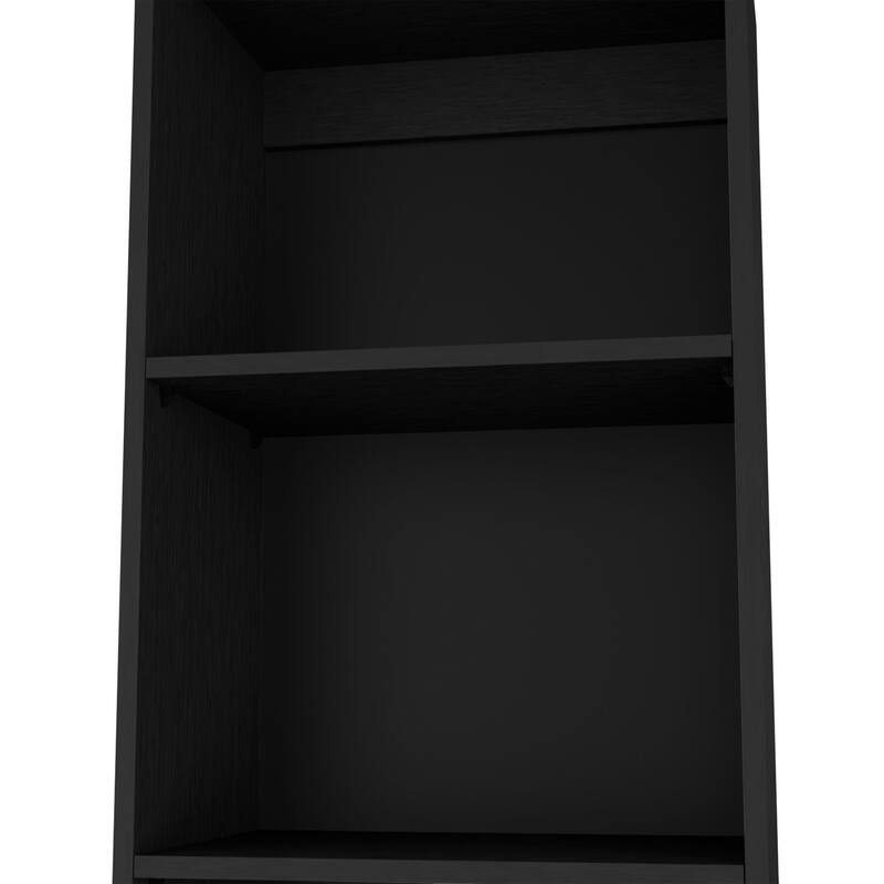 FM FURNITURE Sutton Slim Bookcase with Modern 5-Shelf Design