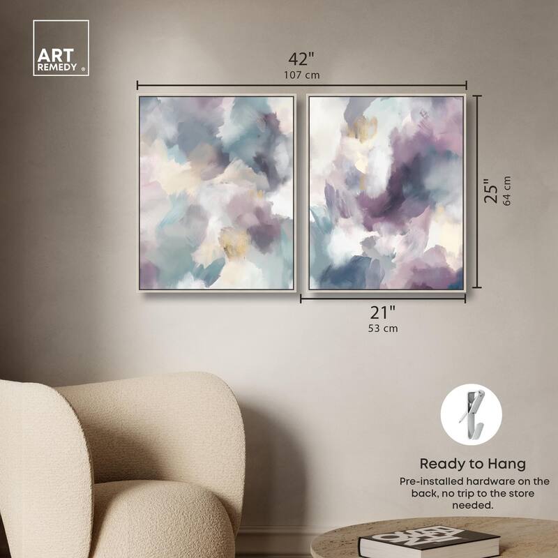 Golden Reflections Canvas Set of 2 by Art Remedy