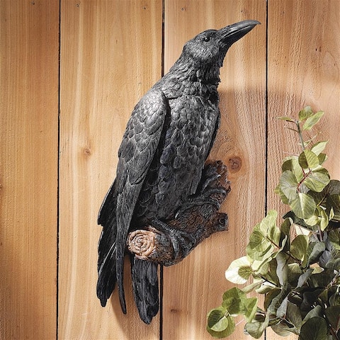 Design Toscano The Raven's Perch Wall Sculpture
