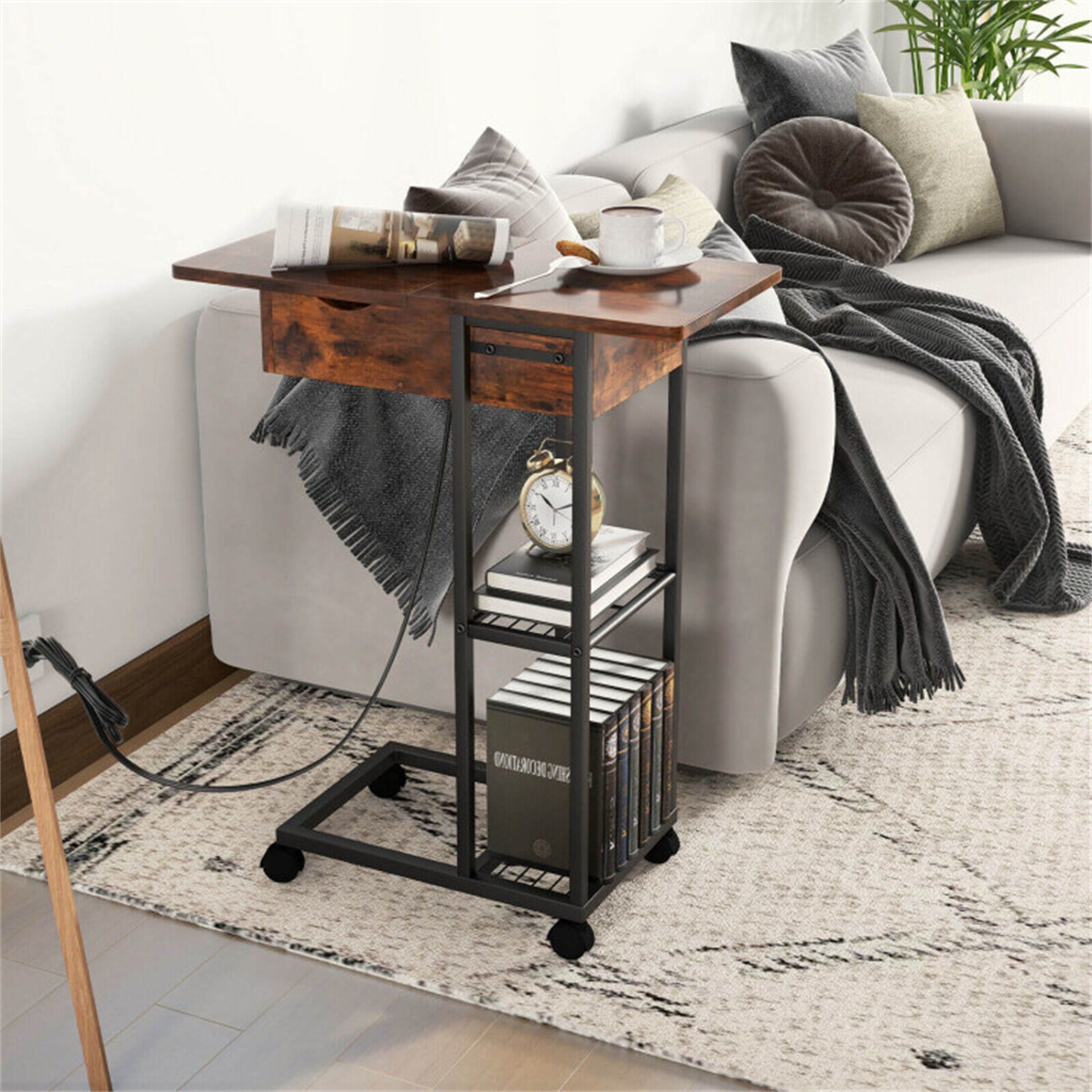 C end table shop with charging station