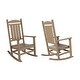 preview thumbnail 10 of 51, Laguna Traditional Weather-Resistant Rocking Chair (Set of 2) Weathered Wood