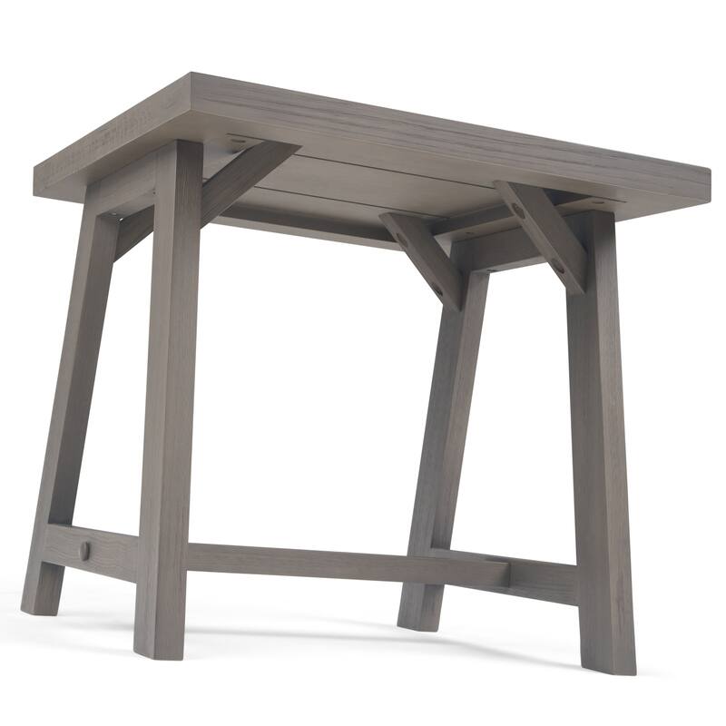 WYNDENHALL Hawkins Solid Wood 22-inch Square Retro Modern Side Table - 22 W x 22 D x 20 H