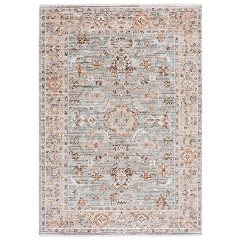 SAFAVIEH Vintage Westwood Fidela Rug - Green/Beige Brown - 6'3" Square