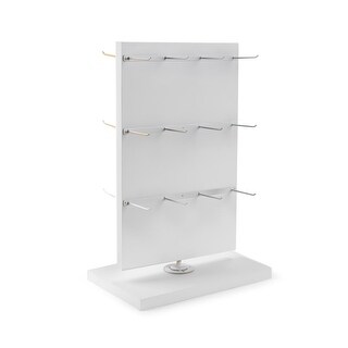 WHITE 29 IN METAL WIRE SPIN AROUND COUNTER DISPLAYING RACK jewelry toys storage 