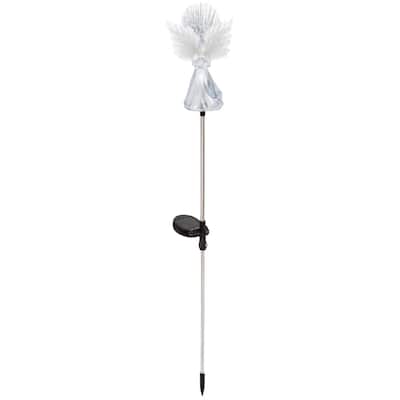 14"H Angel Fiber Optic Garden Stake