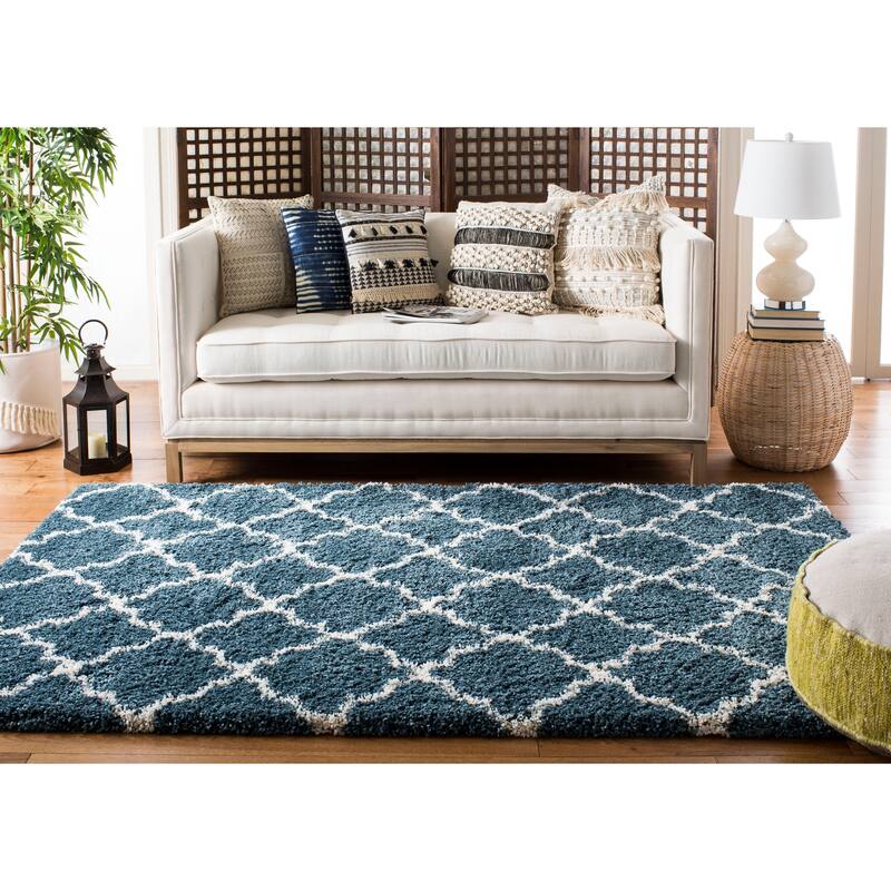 SAFAVIEH Hudson Shag Jeryl Glam Trellis 2-inch Area Rug