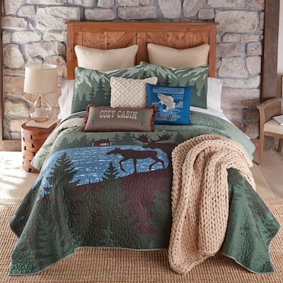 Donna Sharp Moose Retreat UCC 3PC Quilt Set