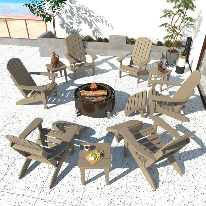 BAHIA VERDE OUTDOORS 12-Piece Adirondack Conversation Set