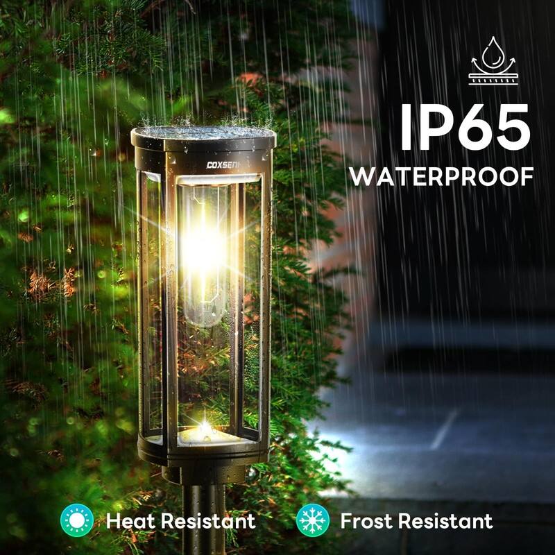 Solar Pathway Lights Outdoor, Bright Outside Waterproof