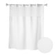 preview thumbnail 1 of 3, Whitmor No Hook Split Ring Shower Curtain, w/Window & Snap-In Liner, 71" x 77"