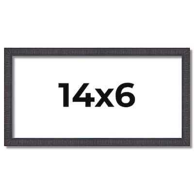 14x6 Frame Brown Picture Frame - Complete Modern Photo Frame Includes