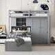 preview thumbnail 14 of 23, Twin Bunk Bed with Lift & Storage - Clothing Organizer, Spacious Drawers, Shelving - Ideal for Kids & Teens