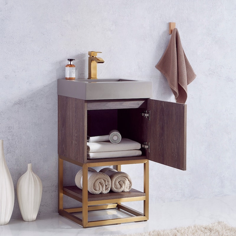 Miseno MV789018-NM Alistair 18" Free Standing Single Basin Vanity Set