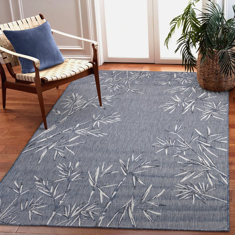 Liora Manne Carmel Bamboo Border Indoor/Outdoor Rug - 3'3" x 4'11"