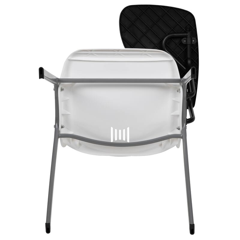 5 Pack Ergonomic Shell Chair with Left Handed Flip-Up Tablet Arm