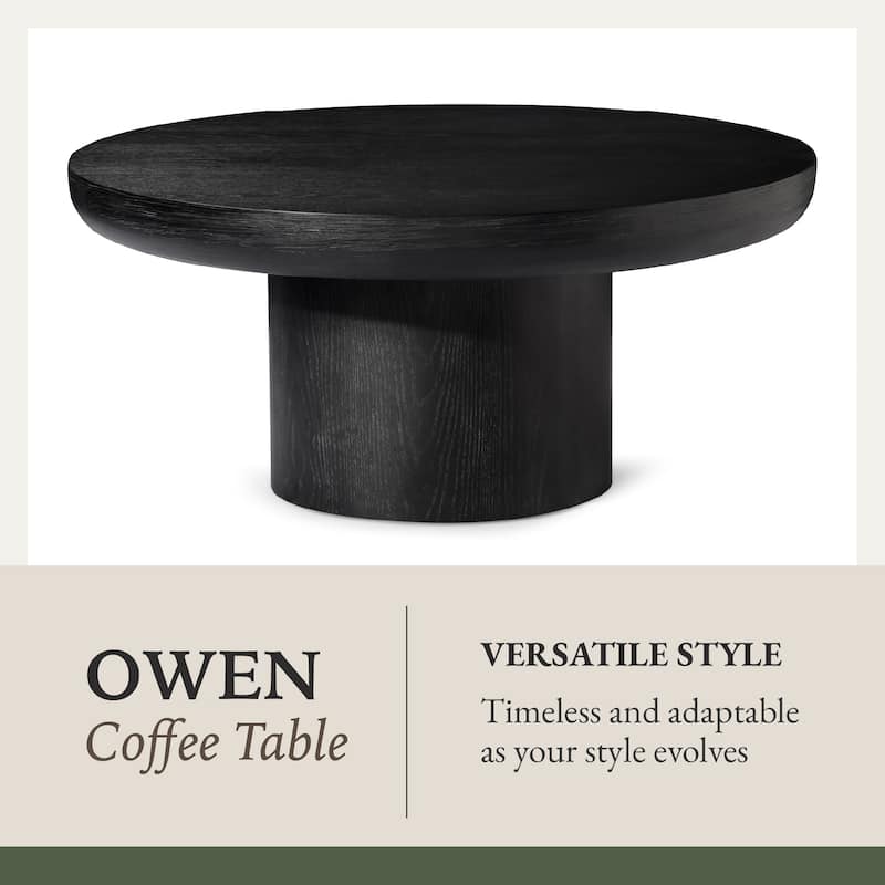 Maven Lane Owen Rustic Wooden Coffee Table