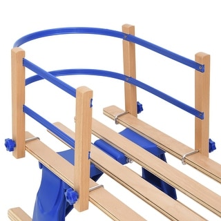 vidaXL Backrest for Snow Sledge Removable Backrest for Toboggan Wooden Sledge - 38.8" x 6.3" x 0.1"