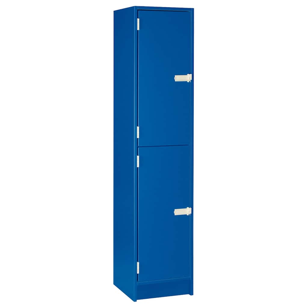 4-Section Storage Locker with Doors - 16"D x 18"W x 72"H - Home Organization Locker
