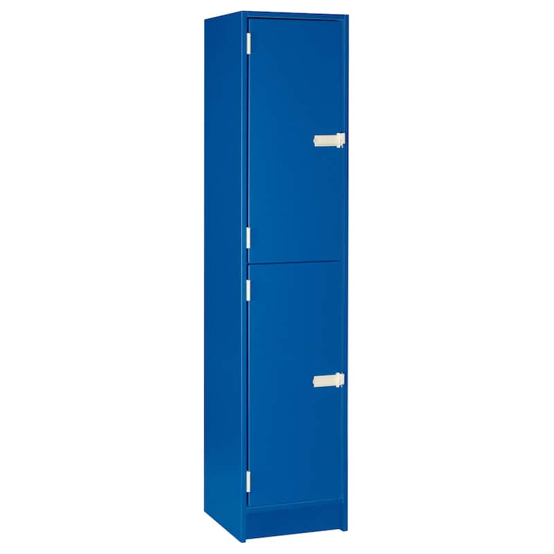 4-Section Storage Locker with Doors - 16"D x 18"W x 72"H - Home Organization Locker