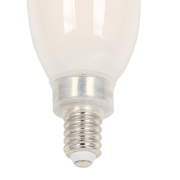Westinghouse 60-Watt Equivalent B11 Dimmable Filament LED Light Bulb Soft White Light (6-Pack)