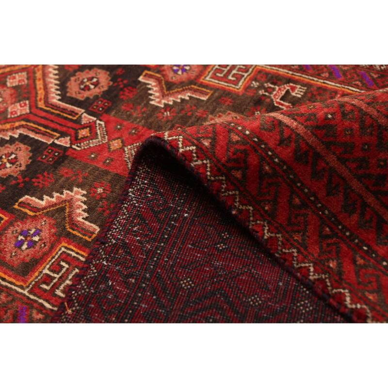 ECARPETGALLERY Hand-knotted Teimani Black, Red Wool Rug - 3'4 x 5'11