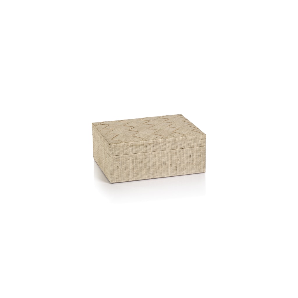 Lazarev Woven Raffia Box