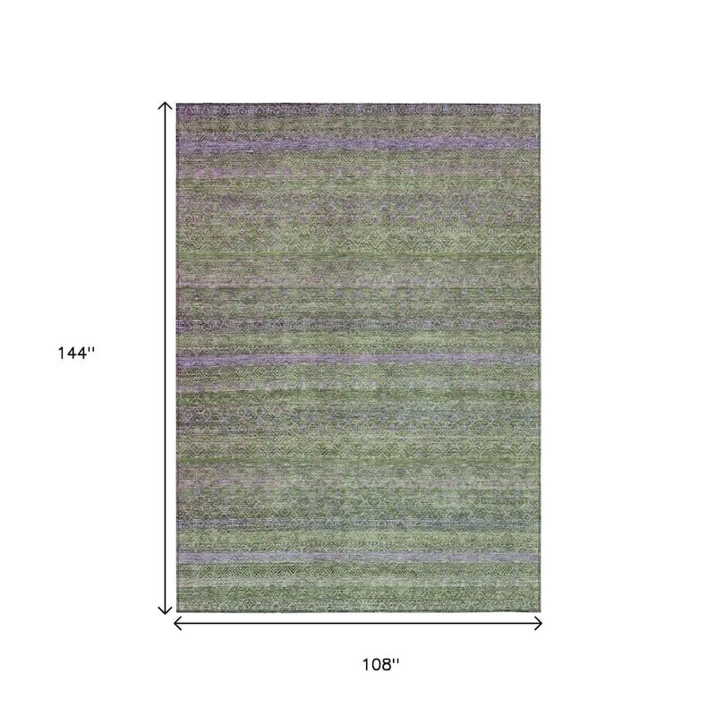 HomeRoots Striped Transitional Rectangle Outdoor Rug