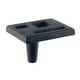 preview thumbnail 3 of 3, Du Verre Marcel 1-1/2 Inch Rectangular Cabinet Knob Black Matte