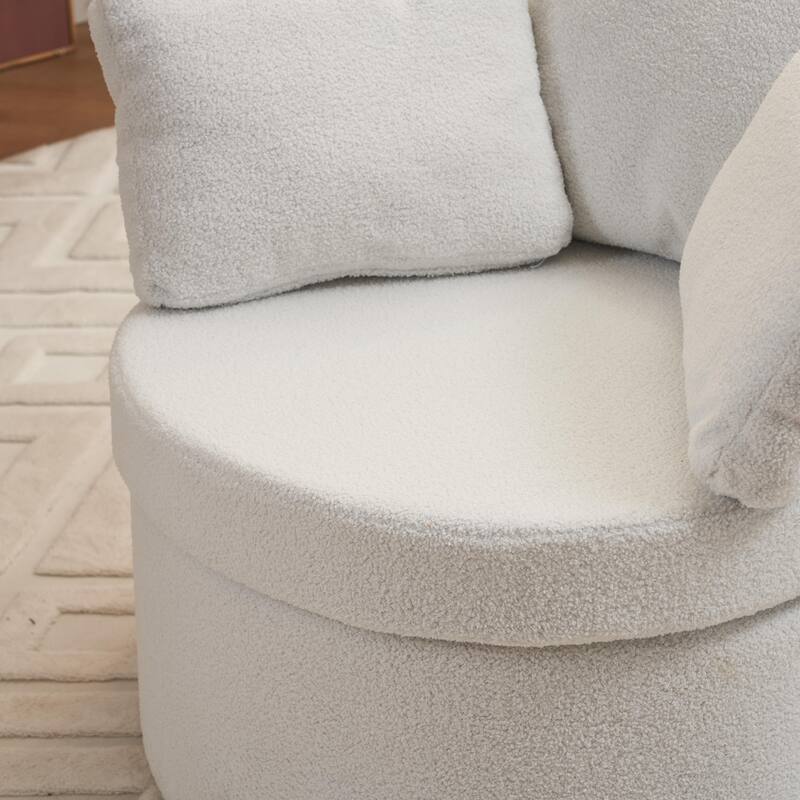 Multifunctional Teddy Fabric Chair for Living Room