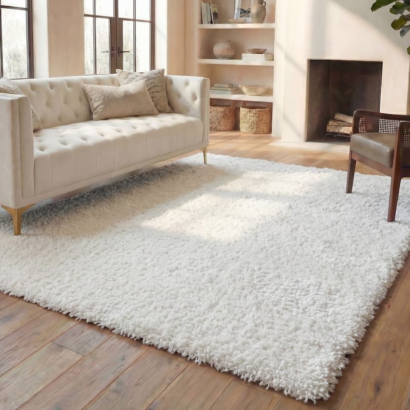 SAFAVIEH August Wilhelma Shag Solid 1.2-inch Thick Area Rug