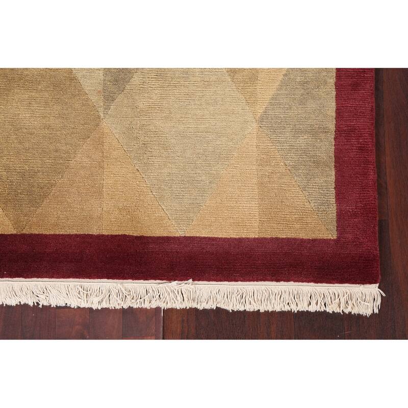 Vegetable Dye Oriental Nepalese Area Rug Wool Hand-knotted Carpet - 4'0" x 6'0"