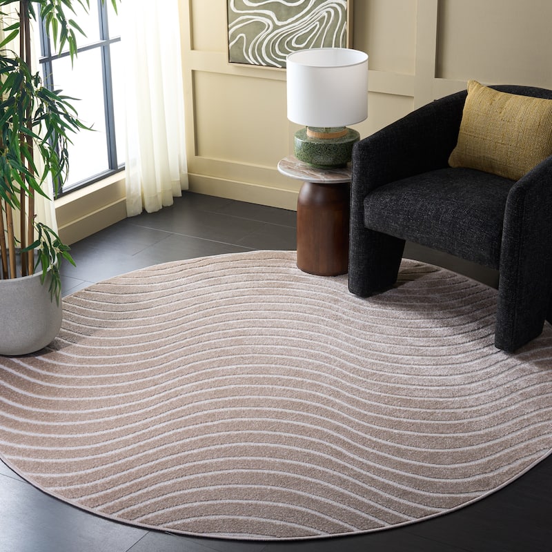 SAFAVIEH Stella John Washable Indoor/Outdoor Rug - Weather Resistant & Easy Cleaning