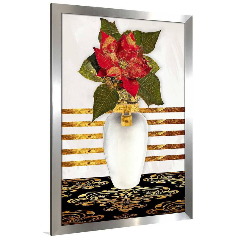"Poinsetta in Gold" by Jodi Print on Acrylic