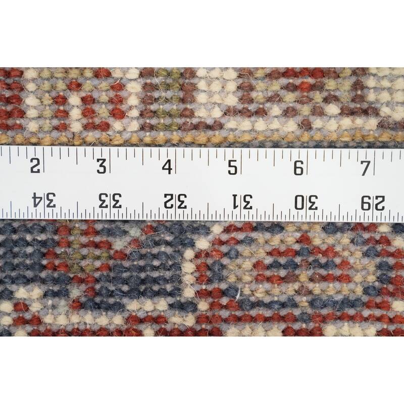 Hand Knotted Oriental 100% Wool Carpet Traditional Medallion Oranges & Rust Heriz (serapi) Area Rug - 3' 0'' X 2' 0''
