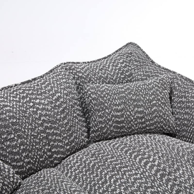Beanbag Chair with High Resilience Foam Core. The Square Recliner Sofa Is Ideal for Family Members And Friends Engaged in Games