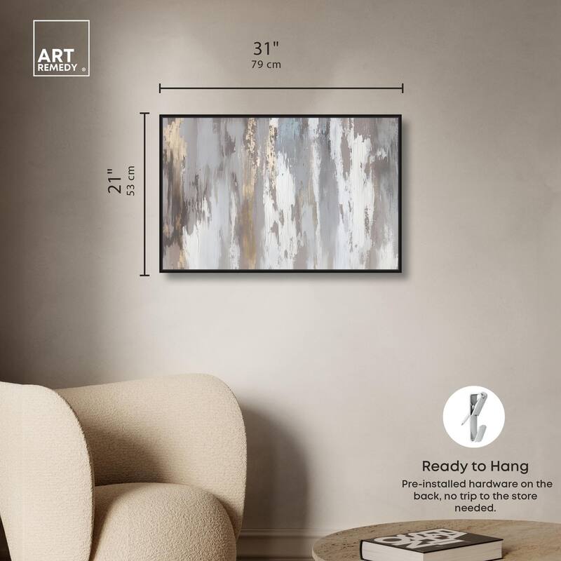 Flooding Gold I Canvas by Art Remedy