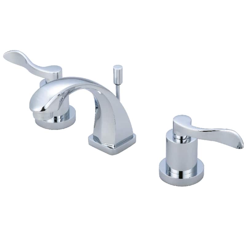 Kingston Brass NuWave 1.2 GPM Widespread Bathroom Faucet with Pop-Up - Polished Chrome