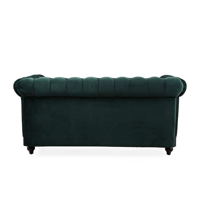 Chesterfield Velvet Loveseat Sofa