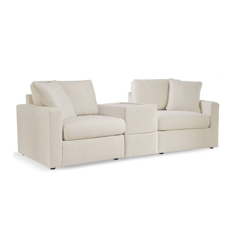 Signature Design by Ashley Modmax 3-Piece Sectional with Storage Console - 93" W x 37" D x 36" H