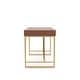 preview thumbnail 5 of 11, Vaiz Modern 60-inch Metal 3-Drawer Computer Desk with Drawers by Furniture of America