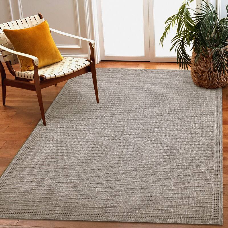Liora Manne Malibu Simple Border Indoor/Outdoor Rug