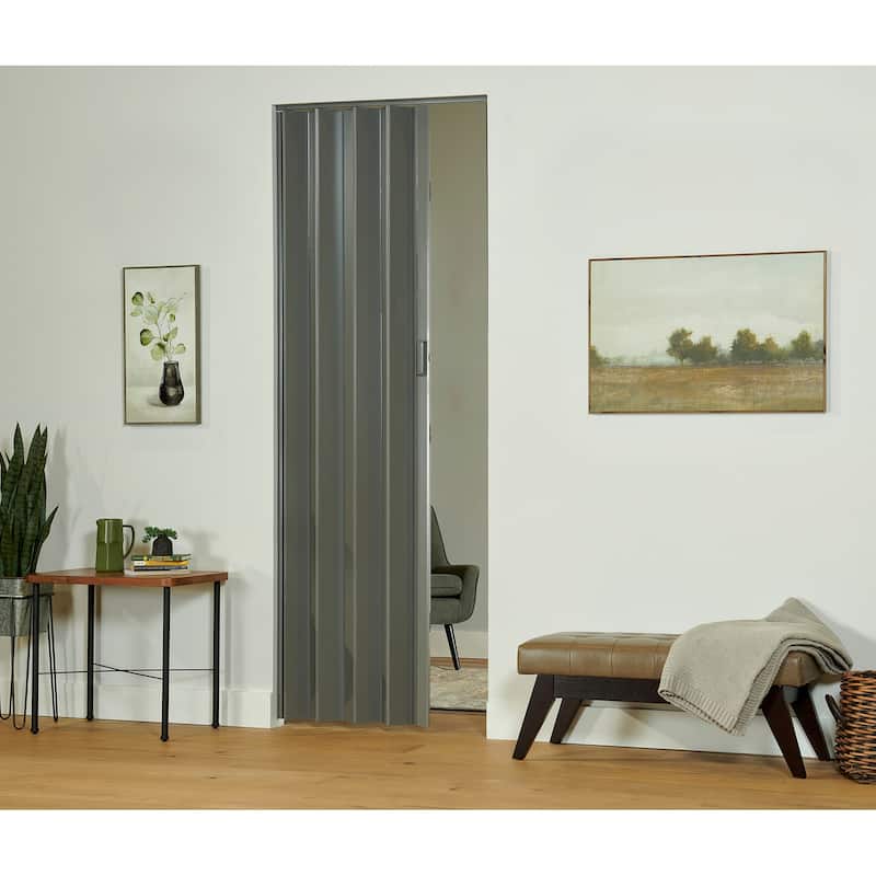Spectrum Elite City Grey PVC 36-inch x 96-inch Folding Door