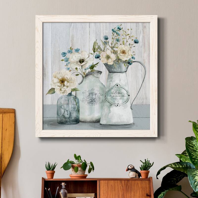 French Garden Flowers I-Premium Framed Canvas - Ready to Hang