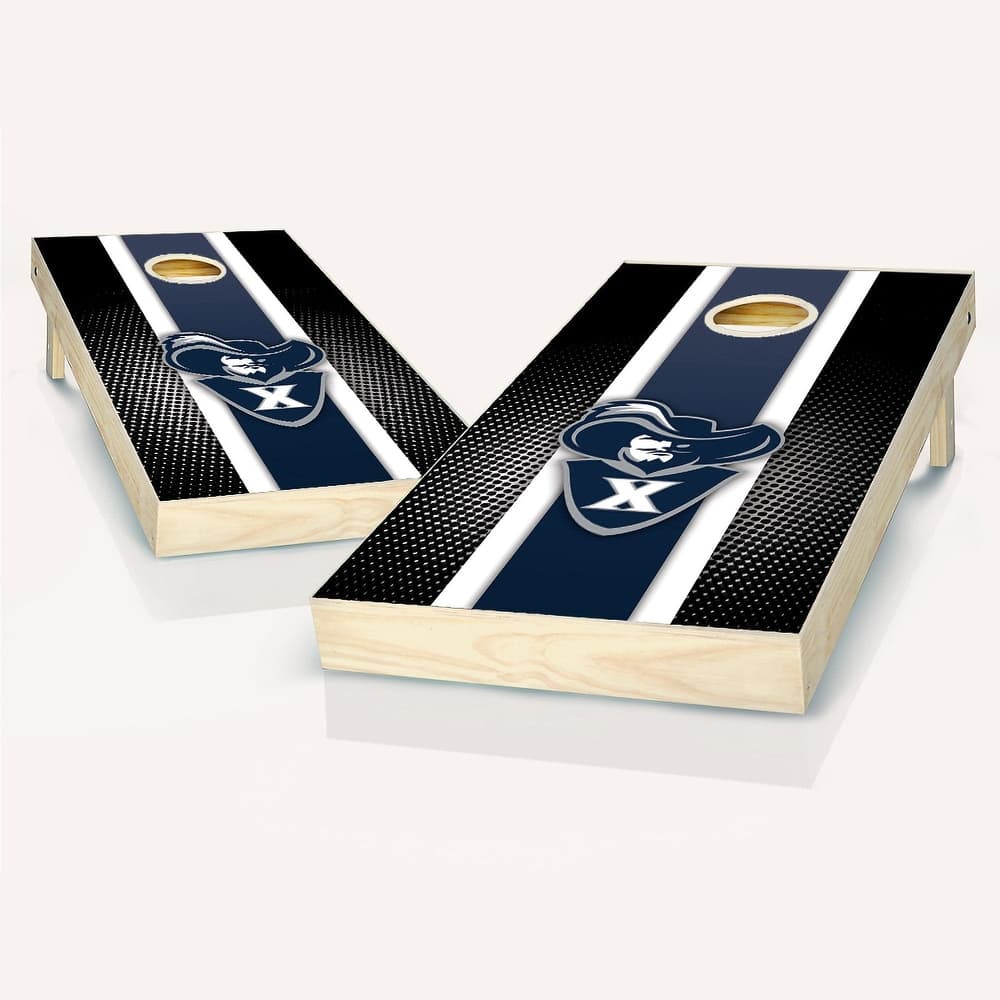 Xavier Musketeers Striped Outdoor Cornhole Board Set
