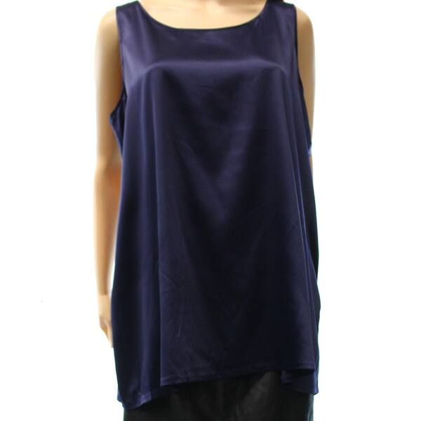 Shop Peter Nygard New Blue Women S Size Large L Satin Tank Cami