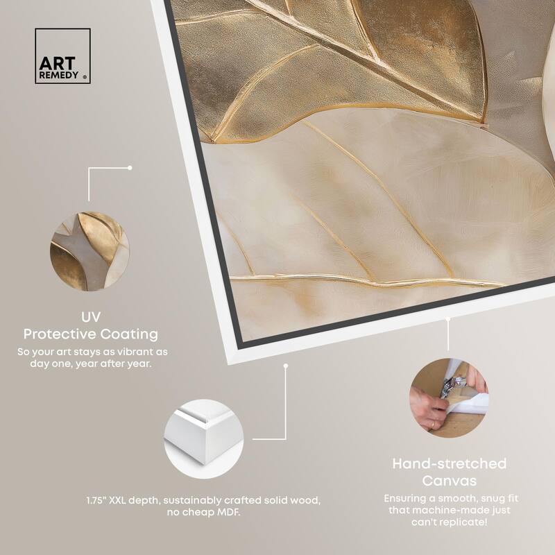 Golden Cascades Canvas by Art Remedy