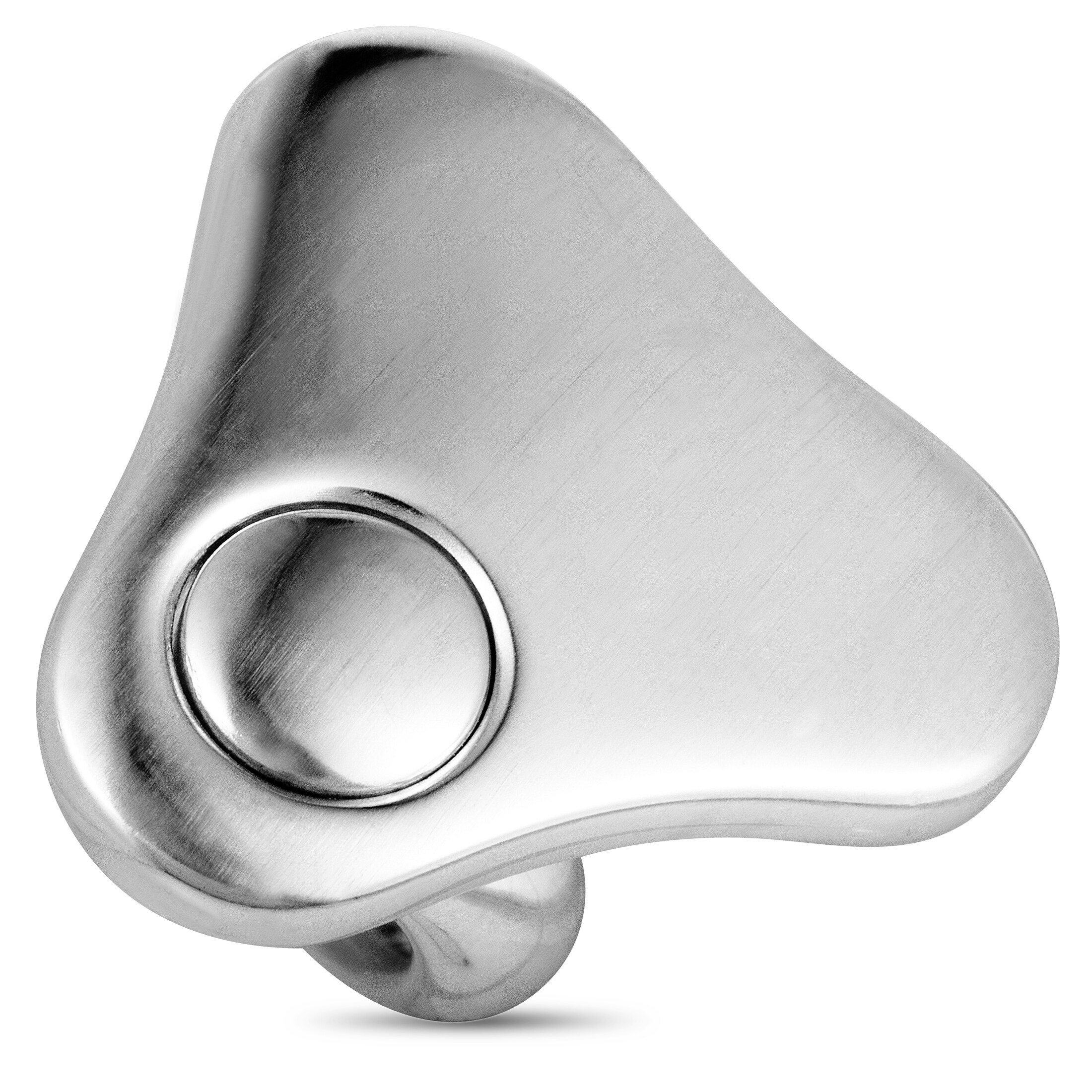 silver triangle ring