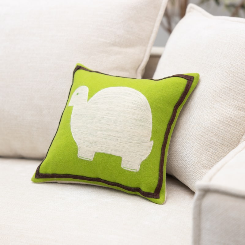 Turtle Decorative Throw Pillow - Specialty - Green