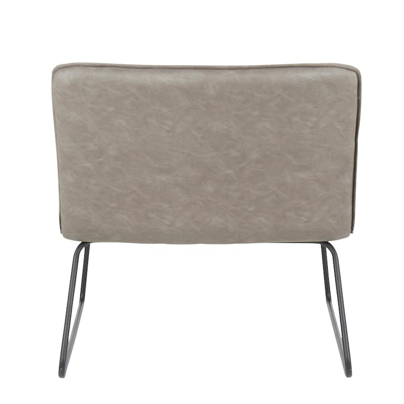 Carbon Loft Kerby Industrial Faux Leather Accent Chair