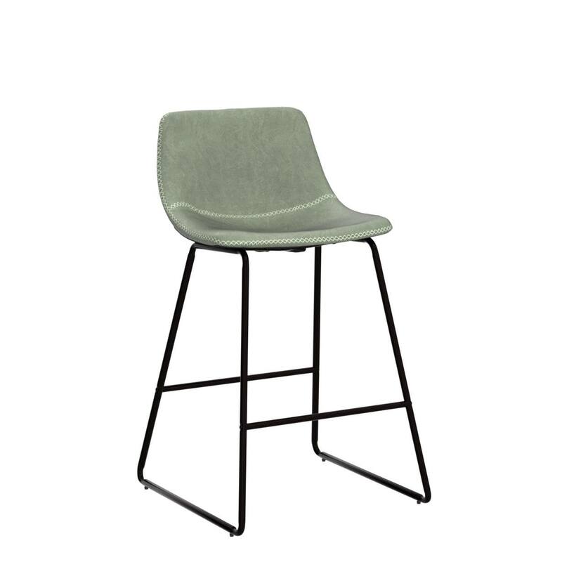 Counter Height Bar Stools Set of 2, Counter Stools with Backs, Modern Bar Stools for Kitchen Island, Bar Stools 26" Seat Height